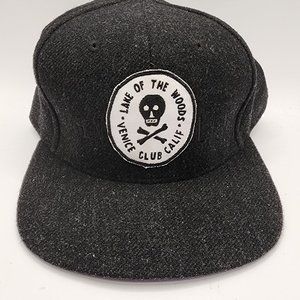 Lake of the Woods Venice Club California Gray / Black Surf Skateboard Hat Cap M